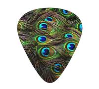 Peacock'S Feather Guitar Paddle 12 Pack Guitar Pickup Suitable For Playing Acoustic Guitars, Electric Guitars, Etc.