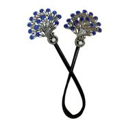 Peafowl Hair Bun Maker - Elegant Chinese Style Rhinestone Hair Clip with Real Decorative Design, Sturdy Donut Bun Shaper | Hair Accessory