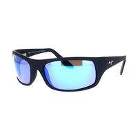 Peahi Polarized Sunglasses- unisex- Maui Jim- Sunglasses- Black- 64 MM- Accessories 64 MM