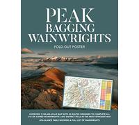 Peak Bagging: Wainwrights Fold-out Poster: Folding poster map (438mm x 672mm) of 45 routes designed to complete all 214 Wainwrights in the most efficient way