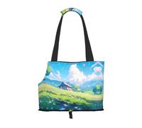 Peak Building Printed pet Shoulder Bag - Foldable Design, Small cat and Dog Travel Bag