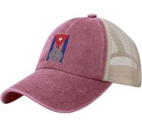 Peak Cap Cuba Revolution Fist Cuban Flag Vintage Breathable Summer Caps Soft Sun Visor Hat for Golf Sports Outdoor
