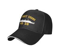Peak Cap USS Puget Sound Ad 38 Trendy Mens Baseball Cap Casual Sun Hat for Activities Golf Hunting