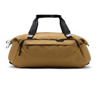 Peak Design Travel Duffel 35L, Coyote, Extra-Wide Single Zip Access, Weatherproof Shell, 4 External Pockets, Fits Packing Cubes & Camera Cubes, Ideal for Weekend Trips, Versatile Duffel Bag for Travel