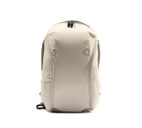 Peak Design Everyday Backpack Zip 15L, Bone, 270-Degree Zip, Dual Side Pockets, FlexFold Dividers, Fits 15" Laptop, For Camera Carry, Daily Commutes or Travel, Versatile Backpack for Men and Women
