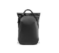 Peak Design Everyday Totepack 20L, Black, Weatherproof Shell, Top and Side Access, FlexFold Dividers, Laptop Sleeve, Internal Pockets, Backpack or Hand Carry, Versatile Tote Bag for Women and Men