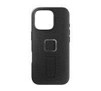 Peak Design Mobile Everyday Loop Case for iPhone 16 Pro, Charcoal, With Loop, Slim Profile, Drop Protection, Weatherproof Fabric Shell, SlimLink Connects to Mobile Mounts & Gear