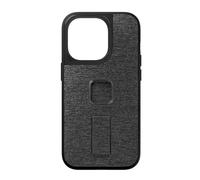 Peak Design Mobile Everyday Loop Phone Case for iPhone 14 Pro, Charcoal, With Loop, Slim Profile, Drop Protection, Weatherproof Fabric Shell, SlimLink Connects to Mobile Mounts & Gear