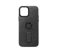 Peak Design Mobile Everyday Loop Phone Case for iPhone 12, Charcoal, With Loop, Slim Profile, 2M Drop Protection, Weatherproof Fabric Shell, SlimLink Connects to Mobile Mounts & Gear
