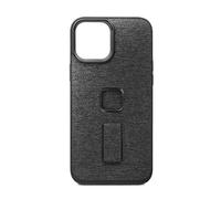 Peak Design Mobile Everyday Loop Phone Case for iPhone 13 Max, Charcoal, With Loop, Slim Profile, 2M Drop Protection, Weatherproof Fabric Shell, SlimLink Connects to Mobile Mounts & Gear