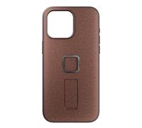 Peak Design Mobile Everyday Loop Phone Case for iPhone 15 Pro Max, Redwood, With Loop, Slim Profile, Drop Protection, Weatherproof Fabric Shell, SlimLink Connects to Mobile Mounts & Gear