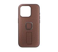 Peak Design Mobile Everyday Loop Phone Case for iPhone 15 Pro, Redwood, With Loop, Slim Profile, Drop Protection, Weatherproof Fabric Shell, SlimLink Connects to Mobile Mounts & Gear
