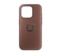 Peak Design Mobile Everyday Phone Case for iPhone 15 Pro, Redwood, Slim Profile, Drop Protection, Weatherproof Fabric Shell, SlimLink Connects to Mobile Mounts & Gear