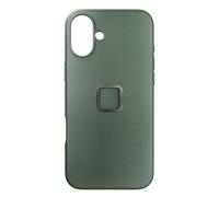 Peak Design Mobile Everyday Phone Case for iPhone 16 Plus, Sage, Slim Profile, Drop Protection, Weatherproof Fabric Shell, SlimLink Connects to Mobile Mounts & Gear
