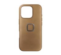 Peak Design Mobile Everyday Phone Case for iPhone 16 Pro, Tan, Slim Profile, Drop Protection, Weatherproof Fabric Shell, SlimLink Connects to Mobile Mounts & Gear
