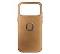 Peak Design Mobile Everyday Phone Case for iPhone 17 Pro Max, Tan, Slim Profile, Drop Protection, Weatherproof Clarino Shell, SlimLink Connects to Mobile Mounts & Gear