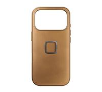 Peak Design Mobile Everyday Phone Case for iPhone 17 Pro, Tan, Slim Profile, Drop Protection, Weatherproof Fabric Shell, SlimLink Connects to Mobile Mounts & Gear