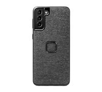 Peak Design Mobile Everyday Phone Case for Samsung Galaxy S21+, Charcoal, Slim Profile, Drop Protection, Weatherproof Fabric Shell, SlimLink Connects to Mobile Mounts & Gear