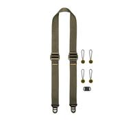 Peak Design Slide Lite Camera Strap, Kelp, Configurable as a Sling, Neck or Shoulder Strap, Quick Release and Connection, Smooth and Grippy Side, Camera Straps for Photographers, 200 lb Capacity