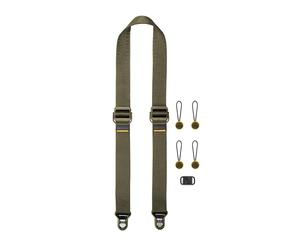 Peak Design Slide Lite Camera Strap, Kelp, Configurable as a Sling, Neck or Shoulder Strap, Quick Release and Connection, Smooth and Grippy Side, Camera Straps for Photographers, 200 lb Capacity
