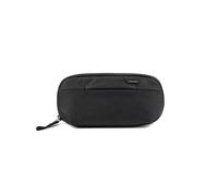 Peak Design Small Wash Pouch, Black, Weatherproof Travel Toiletry Bag, Upright or Hanging Dopp Kit with Pockets, Magnetic Toothbrush Pocket, Wide UltraZip Opening, Toiletry Bag for Men and Women