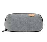 Peak Design Small Tech Pouch, Charcoal, Electronics Organizer for Travel or Everyday Carry, Origami-Style Storage, Cable Pass-Through, Weatherproof Recycled Nylon, Gear Carry Bag for Men and Women