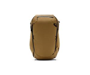 Peak Design Travel Backpack 45L, Coyote, Expandable 35-45L Design, Rear & Top Access, Weatherproof Shell, Laptop Sleeve, Ideal for Travel, Everyday or Camera Carry, Versatile Backpack for Men & Women