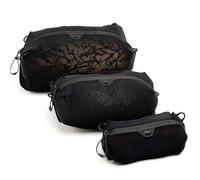 Peak Design Ultralight Packing Cube Bundle, Black, Stretchy Mesh Cubes with Strap Attachment Points and Luggage Pass Throughs, Zipper Opening, Travel Organizer for Men and Women, Sizes XXS, XS, S