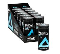 Peak Energy Gum (12 Pack, 28g) Mint Flavor - Caffeinated Chewing Gum for Energy Boost | Sugar-Free, with Incorporated Vitamin Benefits (B3, B5, B6, B12) for Focus & Performance