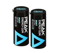 Peak Energy Gum (2 Pack, 28g) Mint Flavor - Caffeinated Chewing Gum for Energy Boost | Sugar-Free, with Incorporated Vitamin Benefits (B3, B5, B6, B12) for Focus & Performance