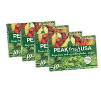 Peak Fresh Reusable Produce Bags, Set of 4, 40 Bags Total