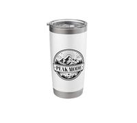 Peak Mode Mountain Summit Hiking Trail Graphic Stainless Steel Insulated Tumbler
