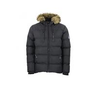 Peak Mountain's Canory Waterproof Fur-Lined Hood Puffer Noir L