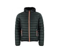 Peak Mountain's Thin Hooded Puffer Noir 2XL