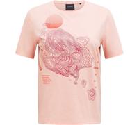 Peak Performance - Cotton T-shirt - W Explore Graphic Tee Peach Fuzz for Women - Size M - Pink Pink M