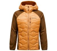 Peak Performance - Helium Down Hybrid Hood - Down jacket size M, brown/orange
