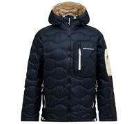 Peak Performance - Warm insulated jacket for ski touring - M Helium Utility Down Hood Black Sand Fog for Men - Size M Black M