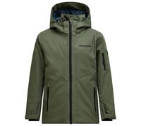 Peak Performance - Kid's Maroon Insulated Jacket - Ski jacket size 170, olive