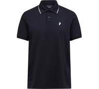 Peak Performance - Lightweight, breathable hiking polo shirt with button placket - M Mountainbreath Polo Black for Men - Size M Black M