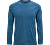 Peak Performance - Merino wool top - M Magic Crew Baselayer Mountain Lake for Men in Wool - Size M - Blue Blue M