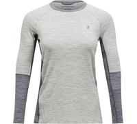 Peak Performance - Merino wool top - W Magic Crew Baselayer Med Grey Melange for Women in Wool - Size M Grey M