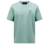 Peak Performance - Original Graphic Tee - T-shirt size M, turquoise