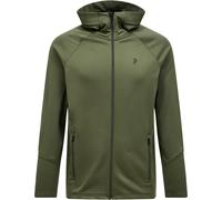 Peak Performance - Quick-drying Fleeces - M Rider Essentials Zip Hood Pine Needle for Men - Size S - Green Green S