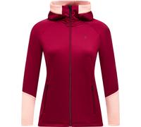 Peak Performance - Quick-drying Fleeces - W Rider Essentials Zip Hood Vertical Zenit for Women - Size M - Burgundy Burgundy M