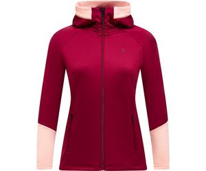Peak Performance - Quick-drying Fleeces - W Rider Essentials Zip Hood Vertical Zenit for Women - Size XS - Burgundy Burgundy XS