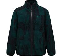 Peak Performance - Sherpa fleece jacket with zip - M Graphic Pile Jacket Logo Era for Men - Size S - Green Green S