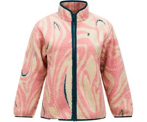 Peak Performance - Sherpa fleece jacket with zip - W Graphic Pile Jacket Topo Swirl for Women - Size S - Pink Pink S