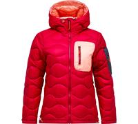 Peak Performance - Warm down Insulated jacket - W Helium Utility Down Hood Jacket Tech Burgundy Peach Fuzz for Women - Size M - Red Red M