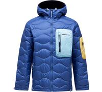 Peak Performance - Warm insulated jacket for ski touring - M Helium Utility Down Hood Summit Sky Snowmelt for Men - Size S - Blue Blue S