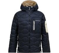 Peak Performance - Warm ski touring down jacket - M Helium Utility Down Hood Black Sand Fog for Men - Size M Black M